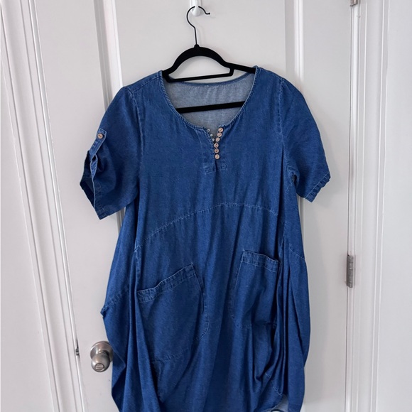 Amazon Blue Denim Tunic Dress - Picture 10 of 16